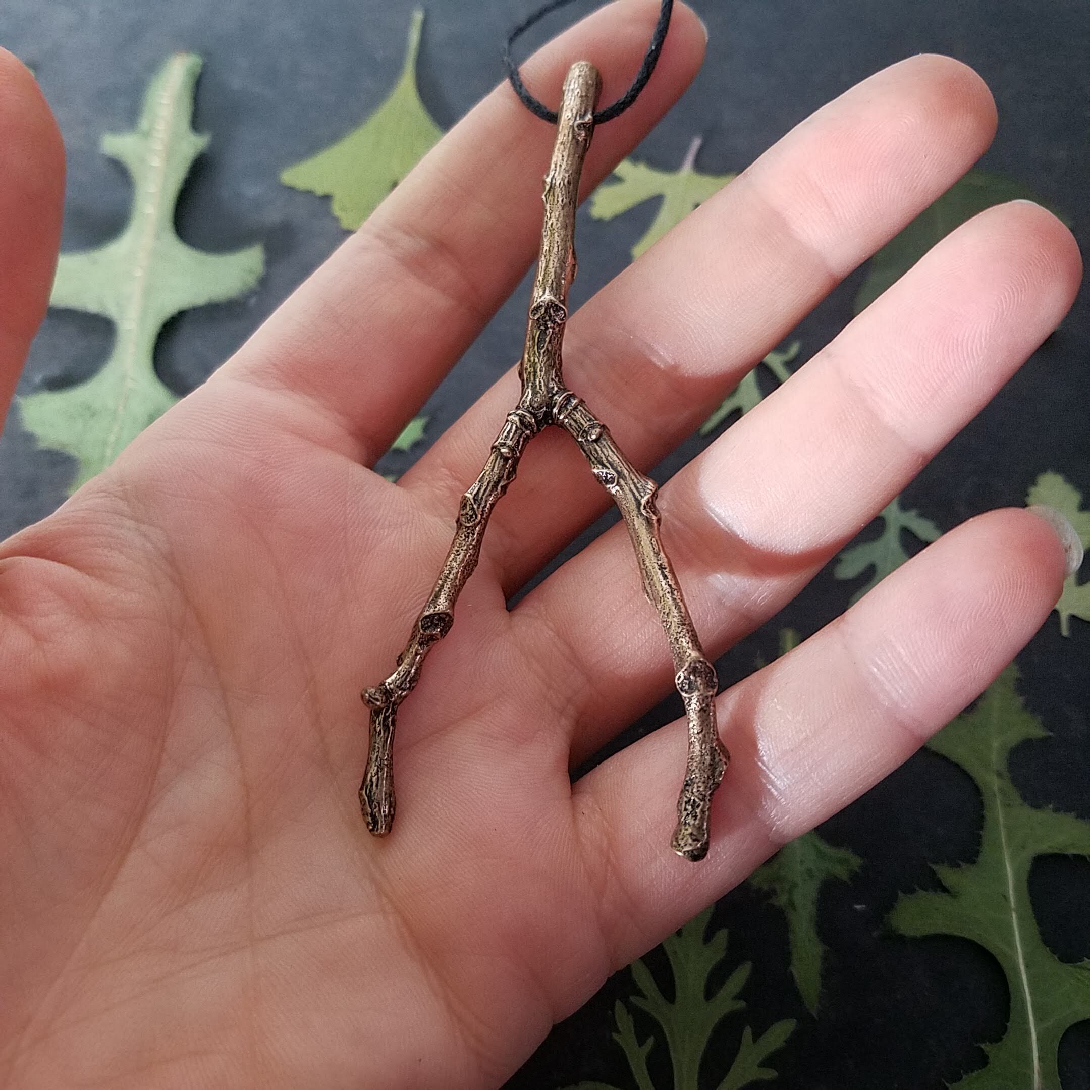 Bronze Twig Necklace